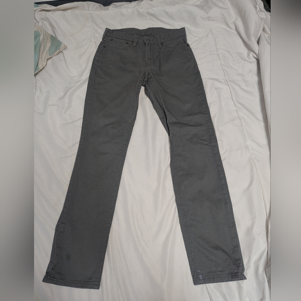Levi's 511 Gray Denim Men's Jeans - Picture 2 of 6